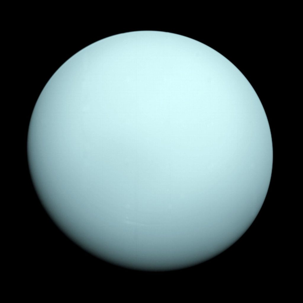 Image of Uranus in space