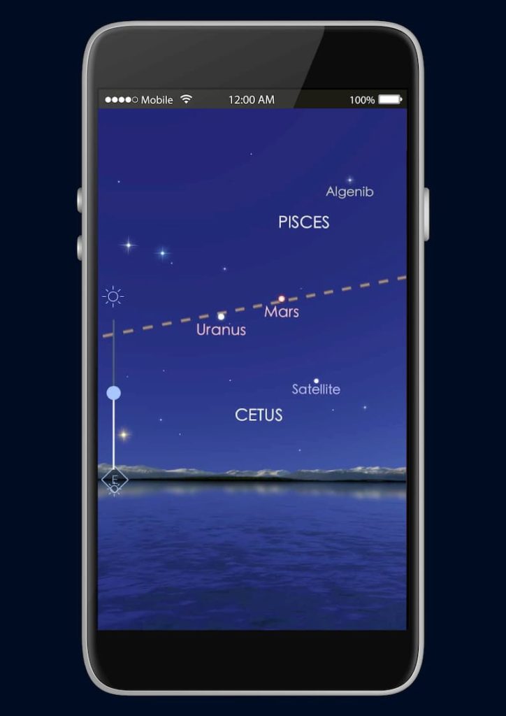 how to find mars with your phone