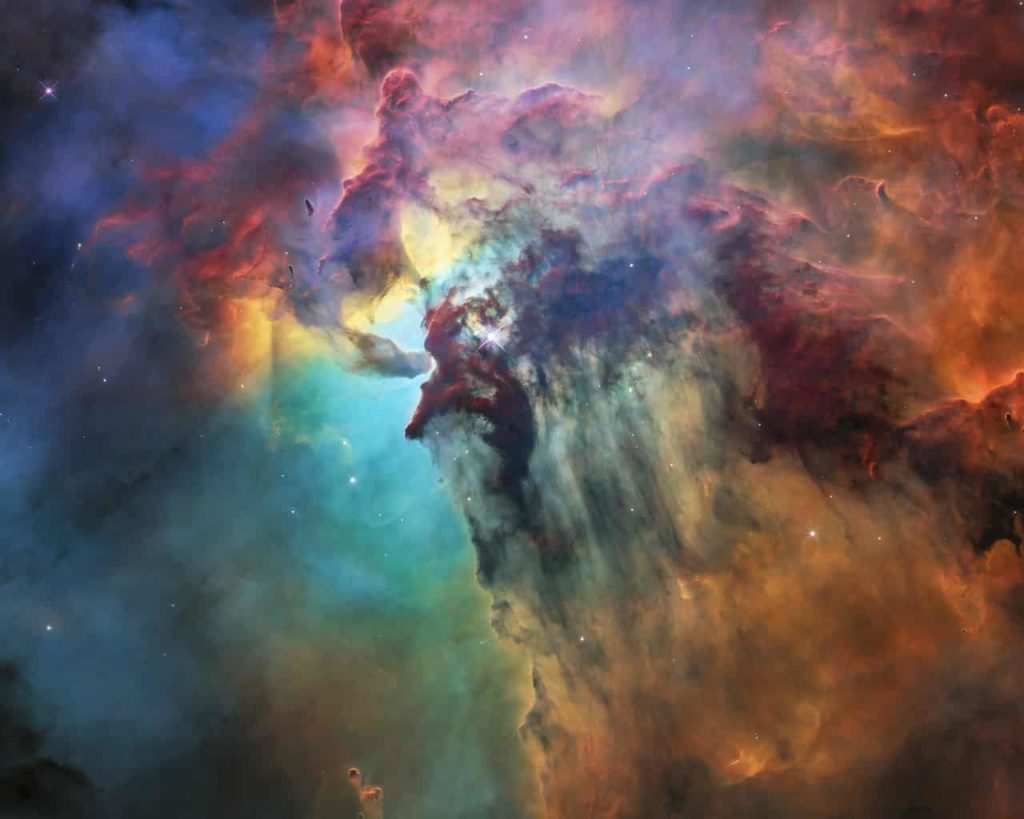 This image of the pillars of creation contains multiple colors, including: Darl Olive Green, Rosy Brown, Dim Gray, Light Slate Gray.