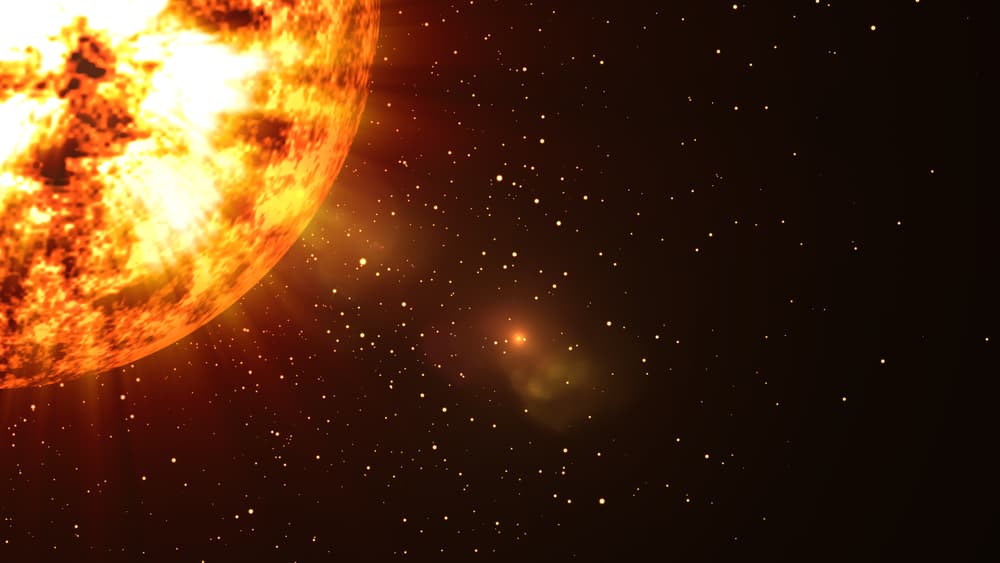 hot star in space