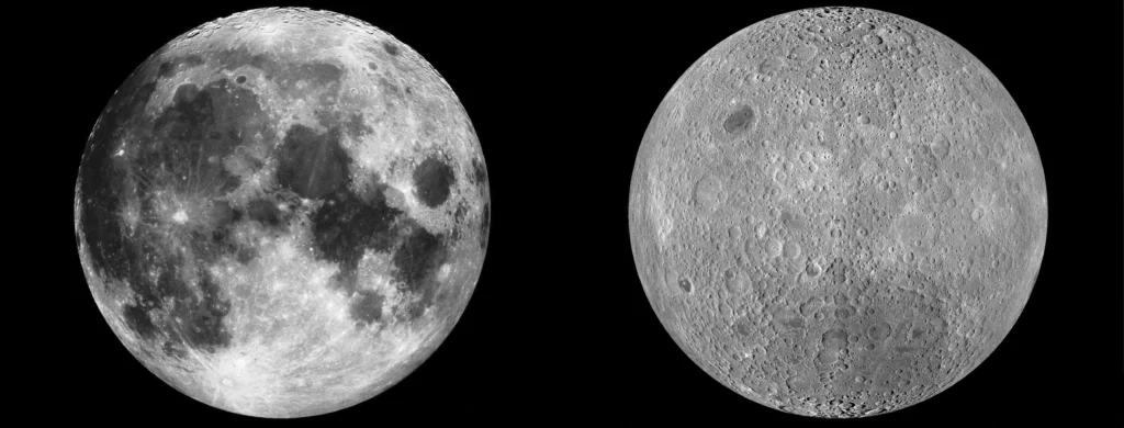 The two sides of the moon