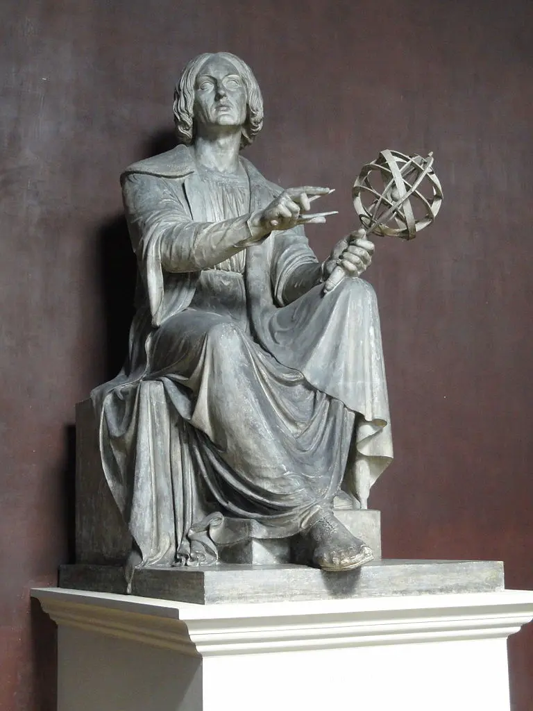 a statue of Nicolaus Copernicus from the Thorvaldsens Museum
