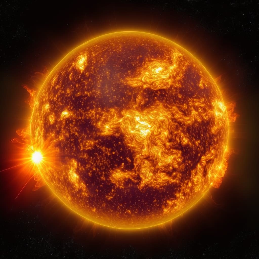artistic rendition of our Sun
