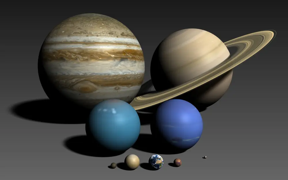 Jupiter's size compared to all other planets