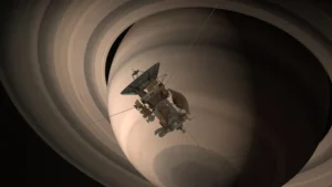 Cassini space probe reaching Saturn