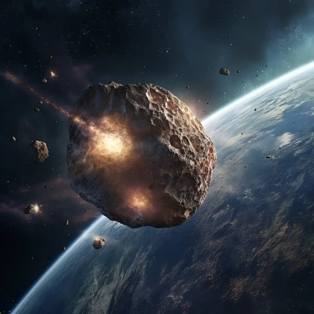 asteroid near earth artist rendition