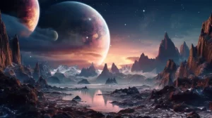 exoplanets in space artistic rendition