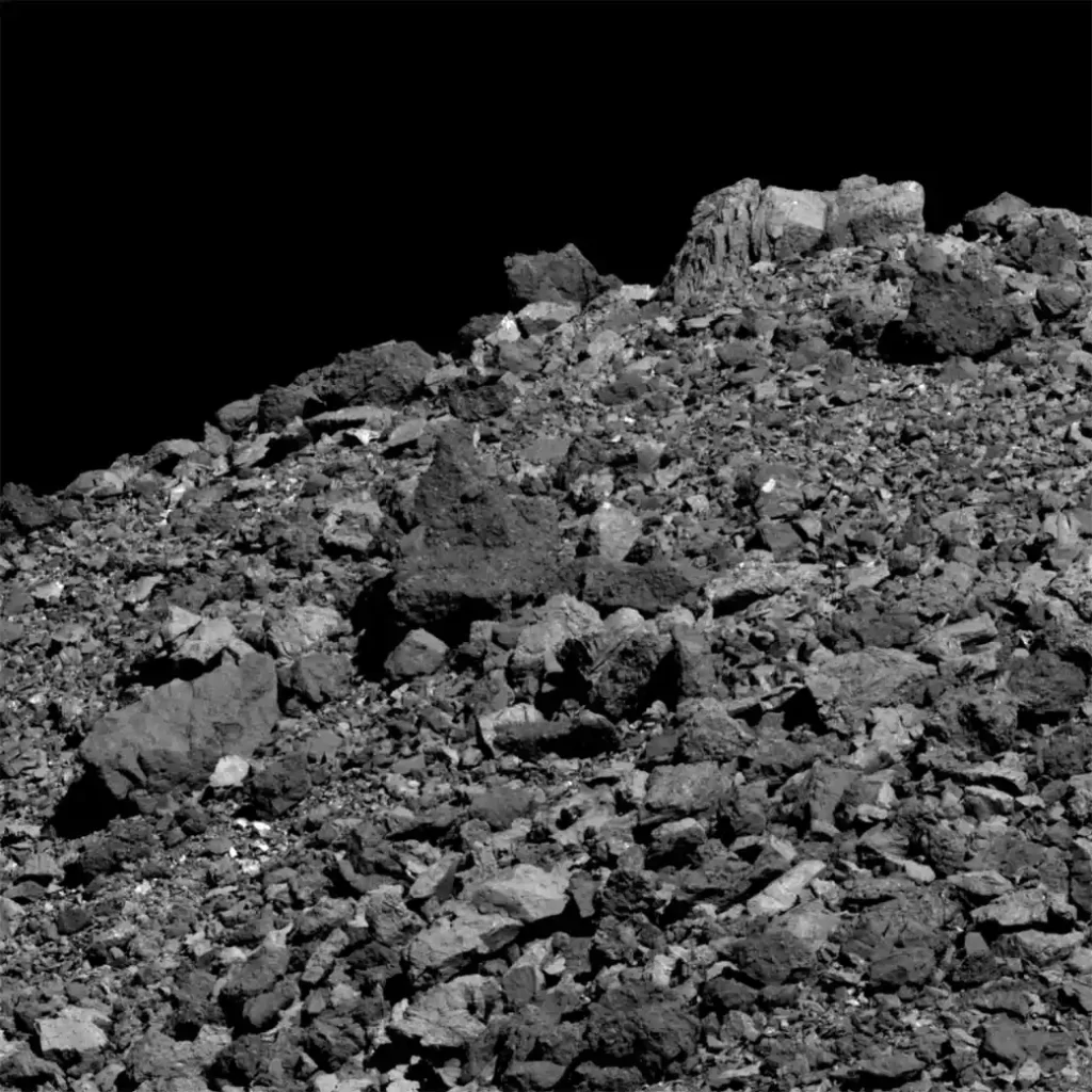 image of asteroid bennu surface