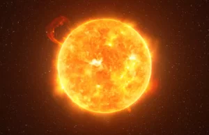 the sun in space