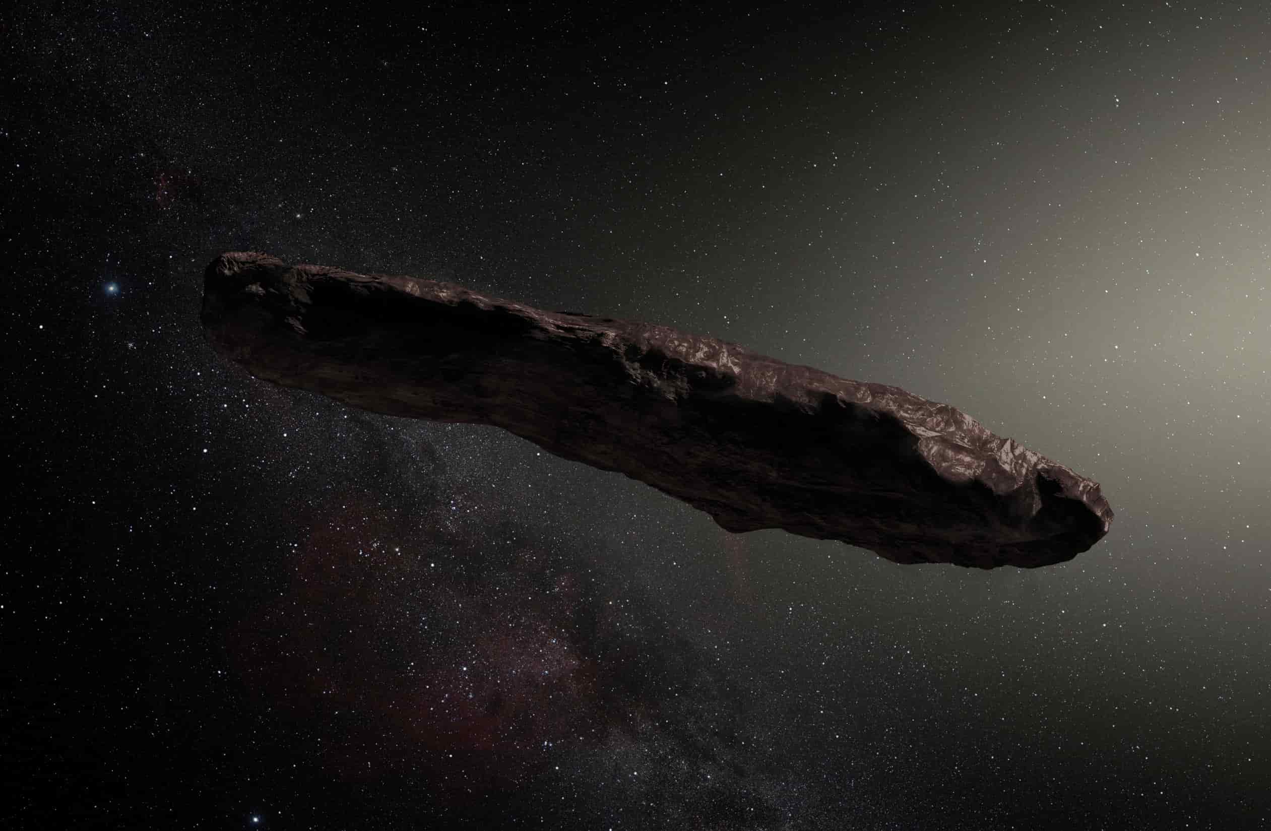 Artist impression of Oumuamua