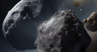 asteroids and comets in space