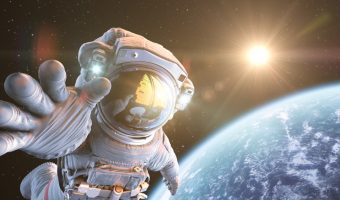 astronaut spacesuit in space