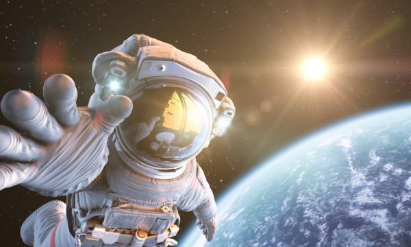 astronaut spacesuit in space