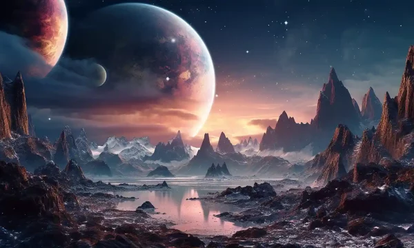 exoplanets in space artistic rendition