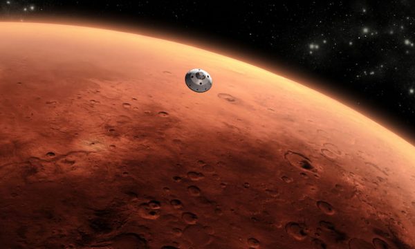 spacecraft approaching Mars